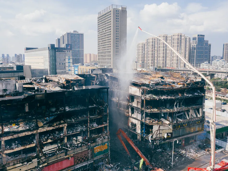 南京金X百貨商場火災(zāi)后檢測
