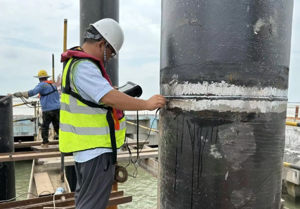 集裝箱碼頭管樁鋼結(jié)構(gòu)焊縫檢測(cè)