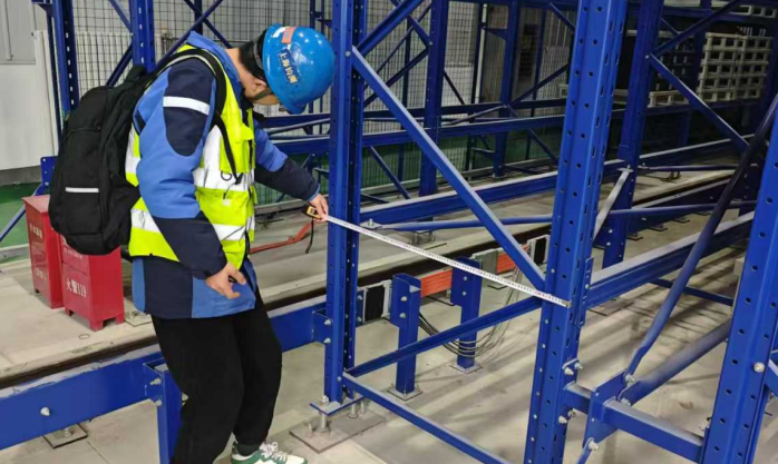 貨架檢測(cè)現(xiàn)場(chǎng)