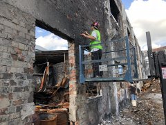 上海市嘉定區(qū)廠房火災(zāi)后損傷檢測